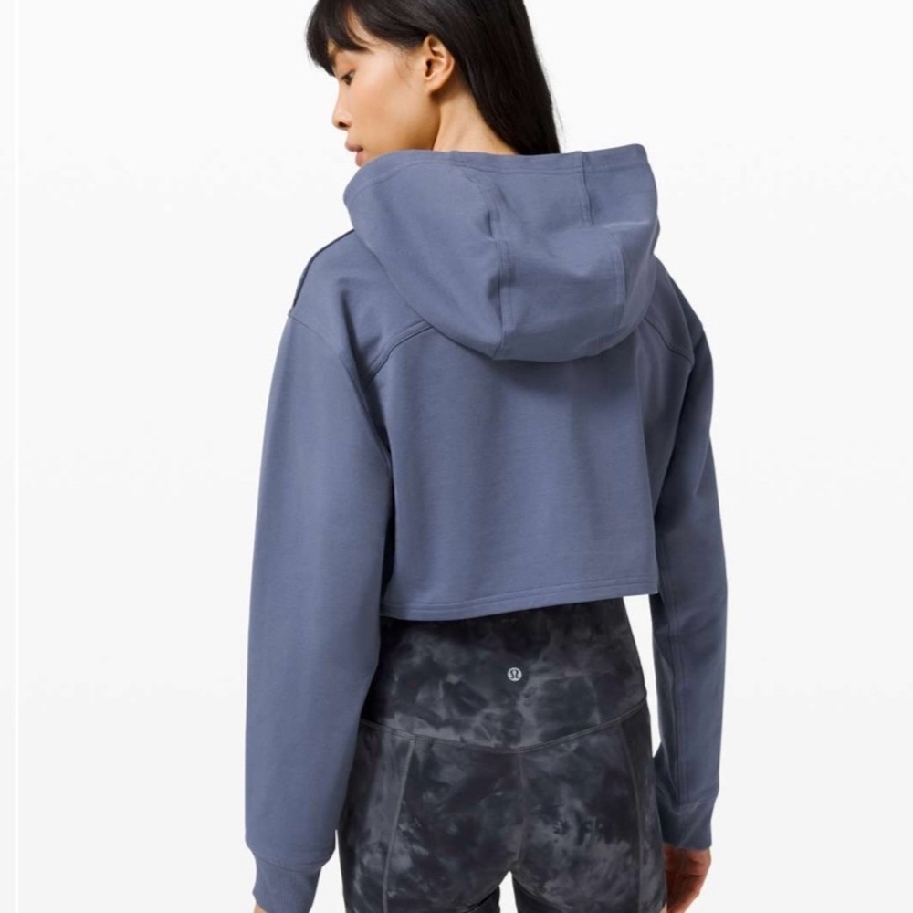 lululemon All Yours Hoodie (Cropped) - Iron Blue